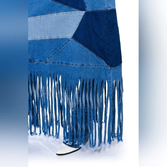 Akira Michelle Maxi Denim Skirt - Picture 4 of 8